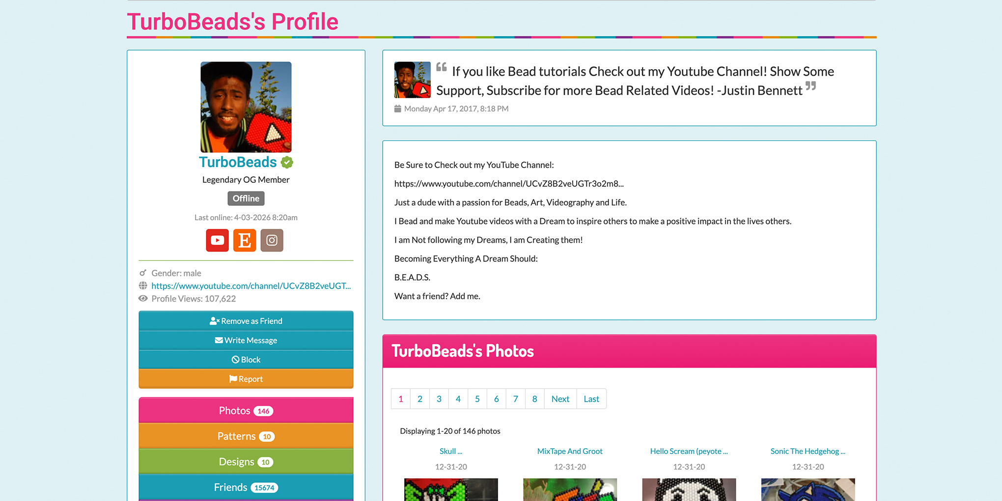 A user profile